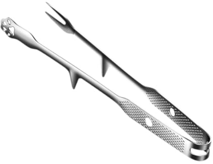 MERIGLARE Grill Tongs Stainless Steel Tweezer Kitchen Tongs for Barbecue Buffet Grilling Baking