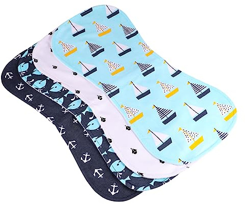 PartyKindom 4 piezas Toallas de Lactancia para Paños de Eructar de Suaves y Absorbentes Toallas Muselina para Recién Nacidos para Cuidado Infantil Casa