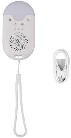 RIZGHWOY Mini Máquina de Sonido, Máquina de Sonido de Ruido Blanco, de Portátil, Función de Memoria con Temporizador para Bebés y Niños, ABS Recargable