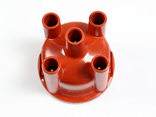 X-Parts Zündverteilerkappe für VW Bus T2/T3, Rot, Metall, Schnappverschluss, 1.9 & 2.1 Liter Benzin, Wasserboxer, OEM 026 905 207