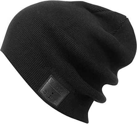 Blue Ear Gorro lavable con auriculares y Bluetooth, estéreo, manos libres, respuesta de teléfono y hasta 8 horas de Tiempo de reproducción, H9 BLACK