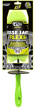 GS27 - Brosse Jantes Flexi+ - Brosse Voiture Flexible et Résistante Spéciale Jantes - Ne Raye Pas