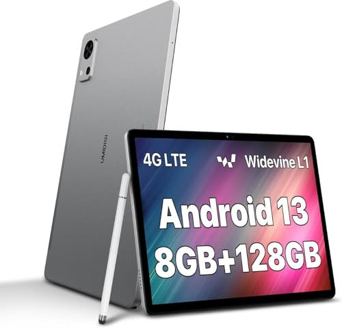 UMIDIGI Android 13 Tablet 10 Pollici,Youtube 1080P Widevine L1, G5 Tabet in offerta,Tablet con Sim Telefono,8Go+128Go/1TB Gaming Tablet 6000mAh 18W PD/8Core/13MP/Wifi/BT/GPS/Con Custodia e penna