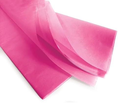 GOOD STUFF Confezione da 10 Fogli di Carta Velina Fucsia - Dimensioni 66 cm x 50,8 cm - Perfetta per Confezioni Regalo, Fai-da-Te e Artigianato (Fucsia)