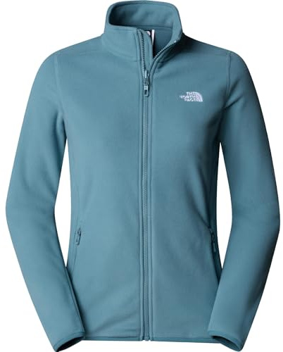 The North Face NF0A855M422 W 100 Glacier 1/4 Zip - EU Maglia Lunga Donna Stormy Blue Taglia S