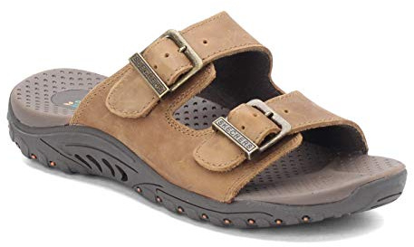 Skechers Modern Comfort Sandals Women's Reggae Jammin Dress Sandal,desert crazyhorse,9 M US