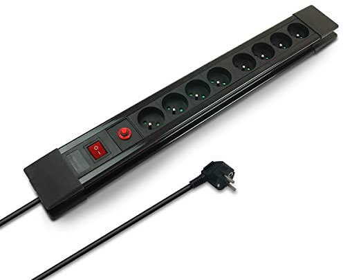 WAYTEX 52154 Multiprise Parasurtenseur 8 Prises avec Interrupteur et câble 1,50m