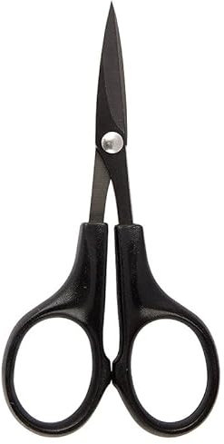 Forbici per silhouette in acciaio inox con rivestimento in titanio, extra appuntite, 10,5 cm, utensili da taglio per casa, artigianato, scuola, bricolage e ufficio, particolarmente adatte per lavori di precisione