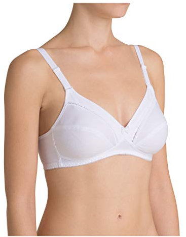 Triumph Womens Cotton Classic Stretch N Bra, White, 42C UK