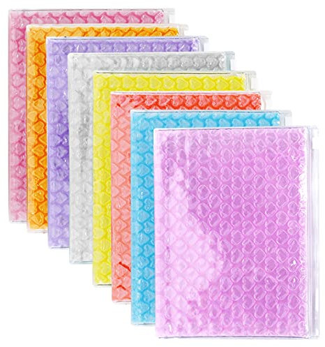 JUMISEE 8 Farben Clear Bubble Out Taschen Doppelwandige Verpackung Dämpfung Taschen Schützende Wrap Bubble Pouches für Versand, Lagerung, Verpackung