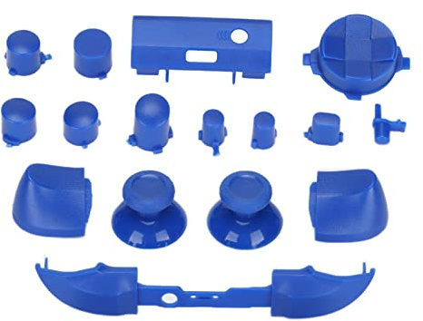 Fullt Set med Knappar för Series, Dpad Bumpers Utlöser Knappar RT LT RB LB ABXY Reparationssats för Knappbyte för Series X & S(blå)