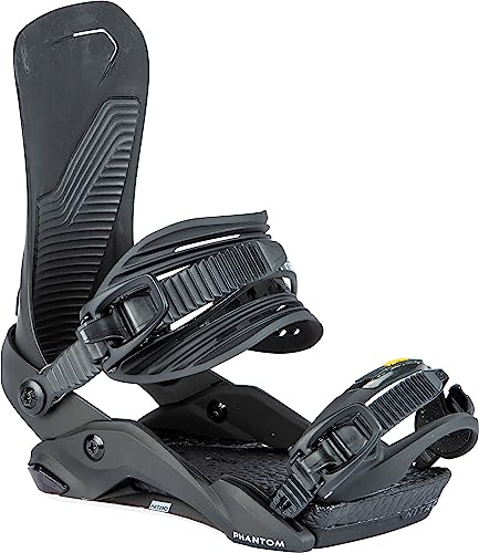 Nitro män Phantom '24 All Mountain Freeride Freestyle premium bindning snowboardbindning snowboard, ultra svart, L