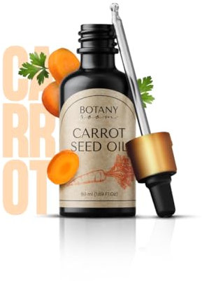 BotanyRoom Aceite de zanahoria 50 ml – Aceite facial vegano para el cuidado facial, antiarrugas, humedad y cuidado antiedad, para tez fresca, ligeramente tonificada y todo tipo de piel