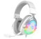 Spirit of Gamer - Elite H40, RGB Gaming Headset mit Abnehmbarem Mikrofon für PC, PS5, PS4, Xbox, Switch, Stereo Audio, 3,5 mm Jack, 40 mm Lautsprecher, Nylon Kopfbügel und Ohrpolster, Weiß