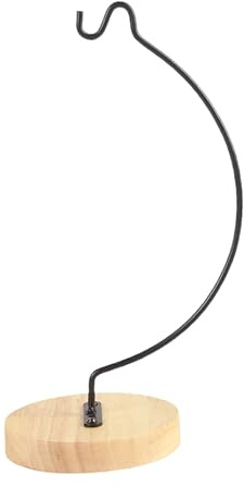 Gralara Banana Tree Holder Stand Wooden Base Banana Hanger, Semicircular Shaped