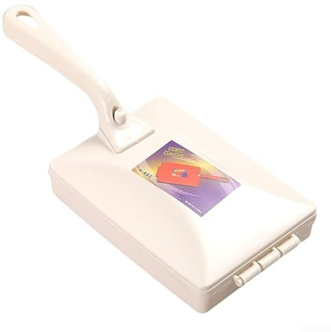 Cepillo de rodillo de mano, barredora, limpiador de alfombras de mesa, cepillo colector de polvo de migas, con contenedor de almacenamiento, para sofá cama limpieza del hogar (beige)
