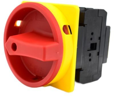 Intratec Hauptschalter 40A, 3-polig – IP65 Lasttrennschalter für Fronteinbau – Notausschalter ideal für Industrie – Drehschalter für sichere Abschaltung – Robuster Maschinenschalter 230V 400V