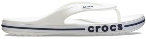 Crocs Unisexe Adulte Bayaband Flip Tongs, White/Navy, 42/43 EU