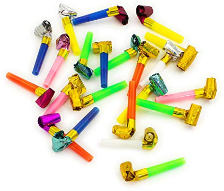 Oblique Unique® 12x Tröte Pfeife Luftrüssel Krachmacher Tischdeko für Geburtstag Feier Party Babyparty Kindergeburtstag JGA Schulabschluss UVM.