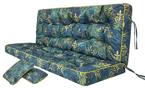 Dyna för hollywoodgunga, hammock, sittbänk med ryggstöd, sittbredd 120 cm