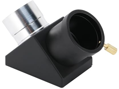 Nikou Miroir Diagonal, Miroir Plan d'image Semi-MéTallique à 90 DegréS Adapté aux Oculaires de 1,25 Pouces et Aux Porte-Oculaires de TéLescope