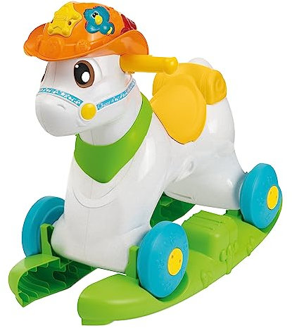 Chicco Baby Rodeo, Reitspiel, Schaukel, Kinder, 3 interaktive Tasten, hergestellt in Italien, recycelter Kunststoff, Verpackung aus recyceltem Kunststoff, Spielzeug für Kinder 1-3 Jahre