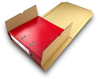 20 Stück Akten Ordnerverpackung aus Wellpappe Wickelverpackung für Ordner A4, Verpackung für ordner a4, Versandkarton für Ordner, Versandkarton für Aktenordner
