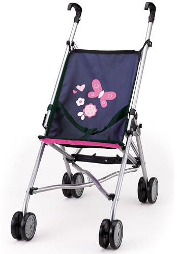 Puppenbuggy, Buggy, Puppenwagen mit intergrierten Sicherheitsgurt, faltbar, leichtes Schieben