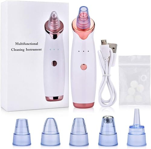 ASPIRATORE PUNTI NERI PROFESSIONALE ASPIRA BRUFOLI ED ACNE RICARICABILE PULIZIA