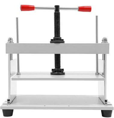 DAOHHFO Presse à papier manuelle, A4, pour reliure de livres, factures, livres, impression pressante 1,5 T, 21,5 × 36,5 × 33 cm, acier