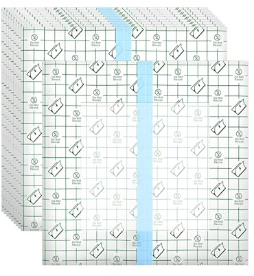 Heagimed 50 Pezzi Copertura per Doccia per Stomia Con Cuscinetto Antiaderente, Forniture per Stomia Impermeabili, Della Stomia, Adatte per La Doccia, Dimensioni: 8 Pollici × 8 Pollici