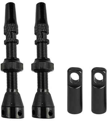 2 Piezas Válvulas Presta Tubeless, Vástago de Válvula Presta Tubeless varillas de Aleación de Aluminio Válvulas de Bicicleta sin Cámara de Aire con Herramienta de Eliminación de Núcleo de Válvula y