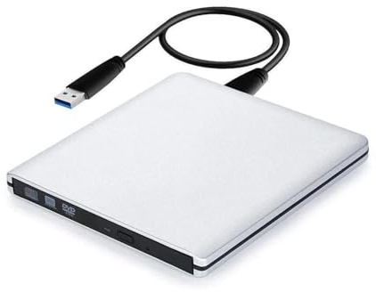 MOOILKO Unidad De BLU-Ray 4K Externa Ultradelgada - Lector Grabadora 3D USB3.0 Reproductor CD/DVD Archivado y Copia de Seguridad de Datos