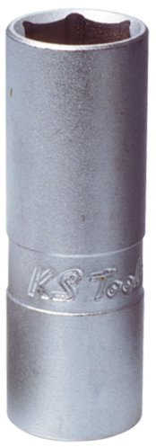 KS Tools 911.3990 3/8 Llave de vaso especial para bujías, perfil delgado, 14mm