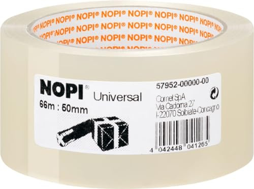 Packband Nopi® Pack 66 m x 50 mm, transparent Set zu 6 Stück