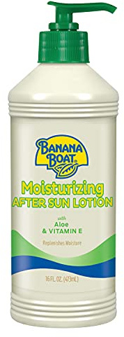 Banana Boat Moisturizing After Sun Lotion with Aloe and Vitamin E, 16Fl Oz, After Sun Care, Banana Boat After Sun Lotion, Sunburn Relief, 16Fl Oz