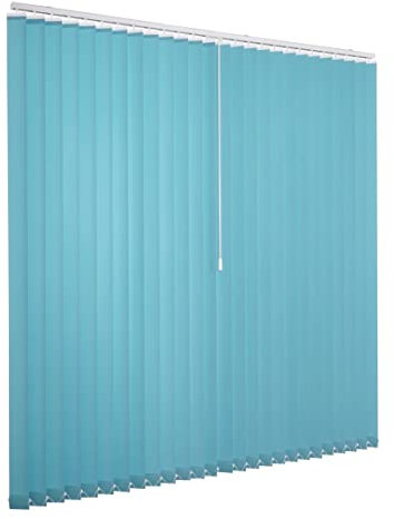 Ventanara® Lamellenvorhang türkis Vertikaljalousie 89mm inklusive Montagematerial 250 x 250 cm