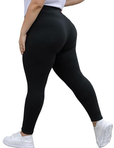 Seawhisper Cotton Leggings for Women High Waisted Opaque UK 12-28 Plus Size | Cloud-Soft Cotton Hugs Curves Comfortably, Wide Comfort Waistband, Breathable Soft Blend for Gym, Yoga, Work & Daily Wear
