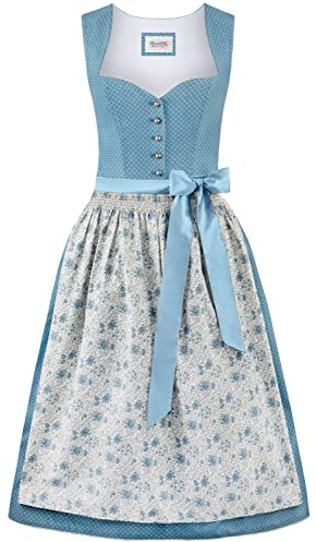Stockerpoint Damer Edonita Midi Dirndl, blå, 44