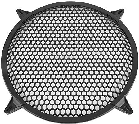 aqxreight - Speaker Grill Cover, Car Audio Plastic Mesh Cover Woofer Speaker Modification Protect Guard(12 inch)