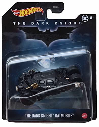 Hot Wheels The Dark Knight Batmobil 1:50, Schwarz, Metall, Modellauto, Wandbehang, Tisch