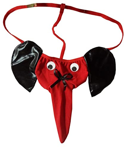 VemeFufu Perizoma Tanga String Uomo Intimo Elefante dalle Orecchi Nere