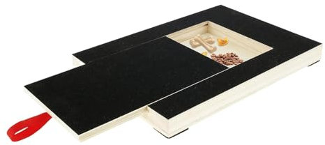 Planche à griffes pour chiens – Tapis à gratter en bois avec boîte à goûter intégrée | Tapis à griffer pour chiens | Tapis à gratter pour chien | Tapis à gratter pour chien pour dressage de chiot