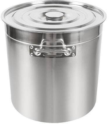 Olla grande para catering con tapa, 50 litros, acero inoxidable, para gastronomía, gastronomía, catering