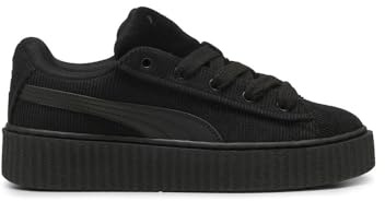 PUMA Womens Creeper Phatty Corduroy Lace Up Sneakers Shoes Casual - Black, Black/Gold, 4.5 UK
