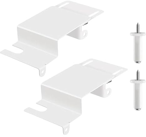 Amagogo 2 Cerraduras de Seguridad para Niños, Profesionales, Prácticas, de Calidad, de Alto Rendimiento, con Base de Metal para Marco de Puerta, Blanco