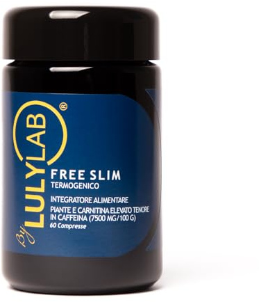 FREESLIM LULYLAB - Integratore Alimentare con Cafftop, Capsired, Carnitina e Cacao - Supporto alla Routine Attiva e al Benessere Metabolico - 60 Compresse
