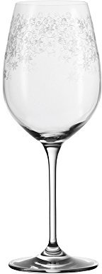 Leonardo Chateau Weißwein-Gläser, 6er Set, spülmaschinenfeste Wein-Gläser, Wein-Kelch mit gezogenem Stiel, Wein-Glas mit Gravur, 410 ml, 035301