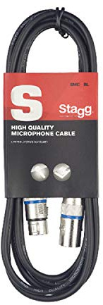 Stagg SMC6 BL 6m S-Series XLR to XLR Microphone Cable - Blue