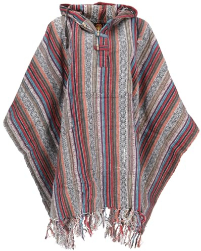 GURU SHOP Poncho estilo hippie chic, poncho étnico, poncho
